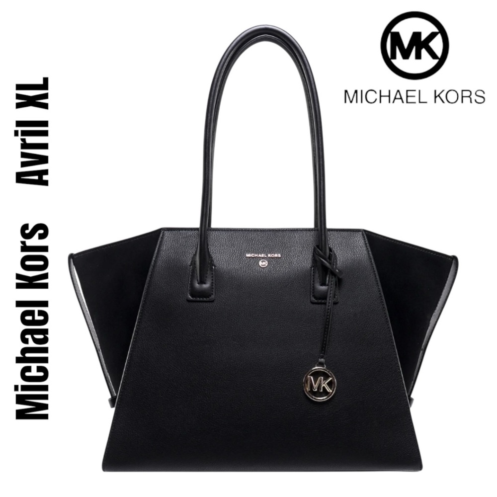 NWT MICHAEL KORS ‘AVRIL’ XL TOTE LEATHER & SUEDE RETAIL $628
